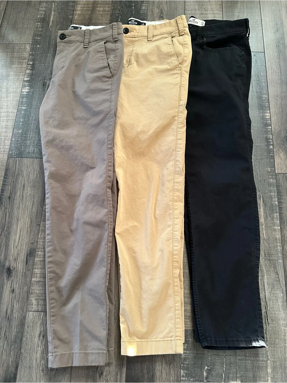 Hollister Chino Pants Mens 28x30 Epic Flex Stretch Casual Twill Lot Of 3
